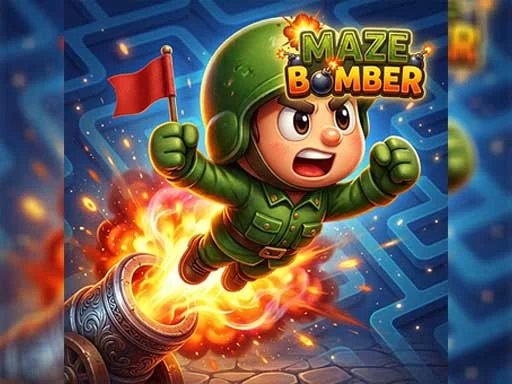 Maze Bomber Game: Changing Grid and Blast Rhythm