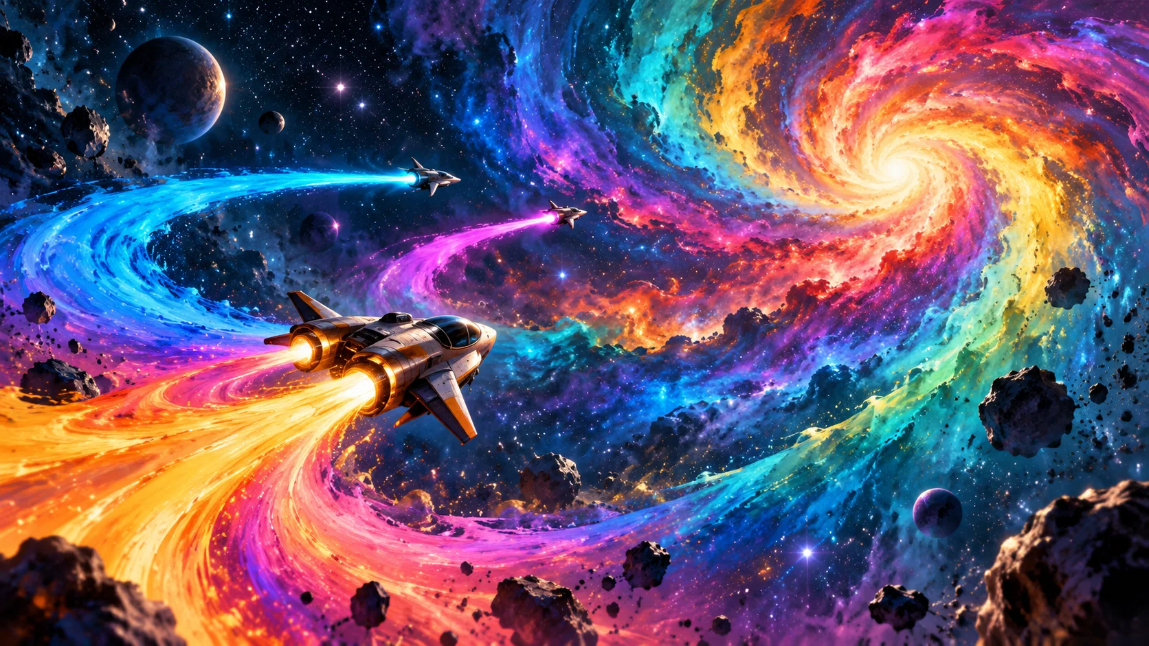 Space Painters Deluxe: Circles, Motion, and Cosmic Color