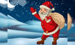 Santa Claus Gift Bag Jigsaw image