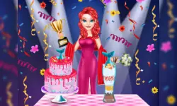 Mermaid Cake Cooking Design image
