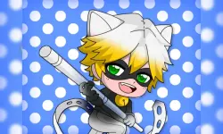 Chibi DottedGirl Coloring Book image