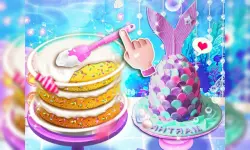 Unicorn Chef Mermaid Cake image