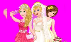 Barbie #039;s Wedding Selfie With Princesses image