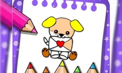 Easy Coloring Valentine image