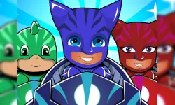 Pj masks kids Car Racing 3d image