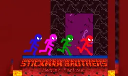 Stickman Brothers Nether Parkour image