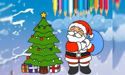 Coloring Christmas Tree image