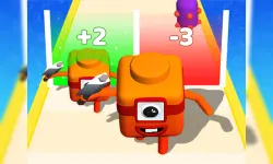 Merge Number Cube 3d Run Game image
