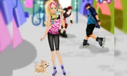 Barbie on roller skates image