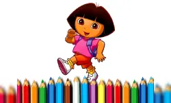 BTS Dora Coloring Book image