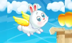 image bg Easter Bunny Flying