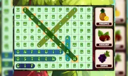 Word Search Fruits image