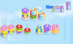 Hoop Stack Sort Puzzle 3D Game image