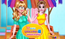 Girl Groceries Shopping image