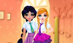 Princesses BFF Rush to School image