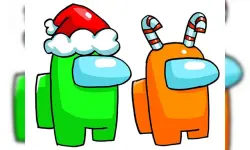 Among Us Christmas Coloring image