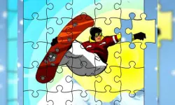 Snowboarder Freestyle Jigsaw image