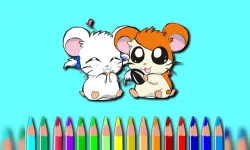 Hamster Coloring Book image