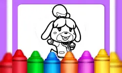 Animal Crossing Coloring Pages image