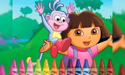 Dora the Explorer 4 Coloring image