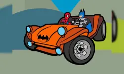 Superhero Cars Coloring Book image