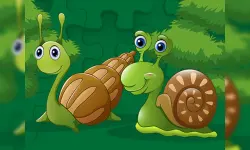 Cute Snails Jigsaw image