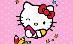 Color By Number With Hello Kitty image