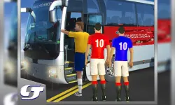 Bus Transport Footbal Players image