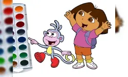 Dora The Explorer Coloring Book image