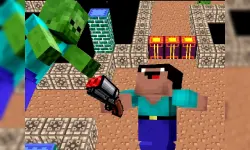 Space Adventure: Noobiks Battle vs Zombies image