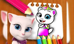 My Angela Talking Coloring Book image