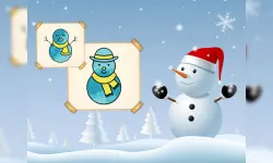 Happy Snowman Coloring image