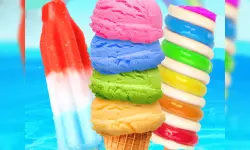 Rainbow Ice Cream And Popsicles image