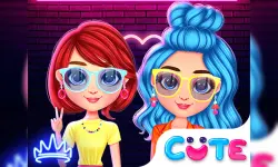 Rainbow Girls Neon Fashion image