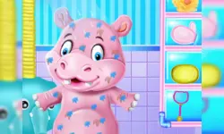 Baby Hippo Bath Time image