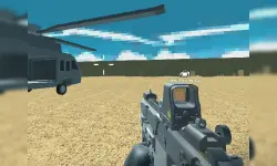 Blocky Combat Swat Vehicle Desert image