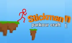 Stickman parkour craft image