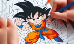 Anime Coloring Book image
