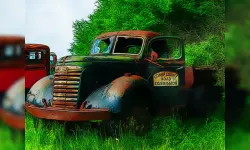 image bg Old Rusted Trucks
