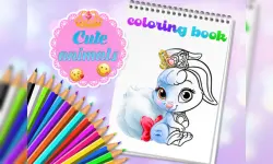 Cute Animals Coloring Book image