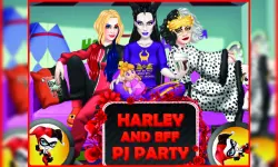 Dress Up Game: Harley and BFF PJ Party image