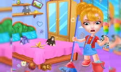 Baby Doll House Cleaning Game image