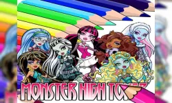 Coloring Book for Monster High image