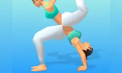 Couple Yoga 3D image