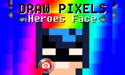 Draw Pixels Heroes Face image