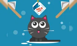 The Cat Drink Milk image