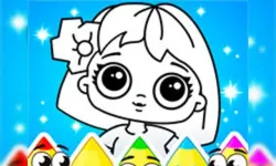 Coloring Dolls Game image