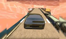 Train vs Super Car Racing Game image