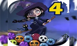 Bubble Shooter Funny Halloween Paper Fold image