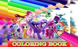 Coloring Book for My Little Pony image